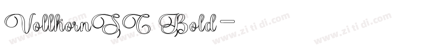 VollkornSC Bold字体转换